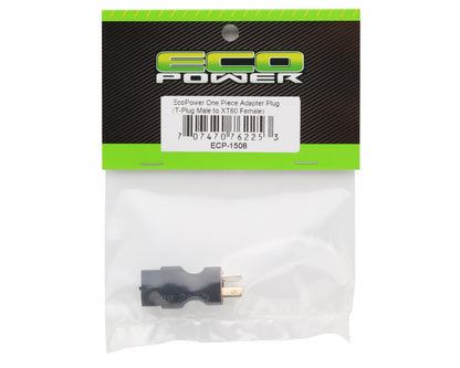 EcoPower One Piece Adapter Plug (T-Plug Male to XT60 Female)