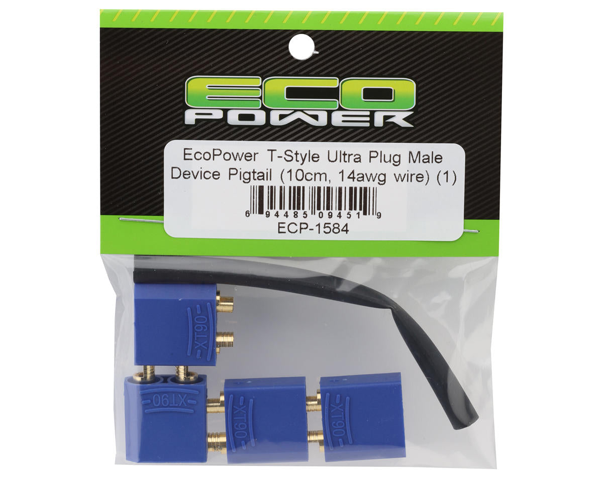 EcoPower 4.5mm "TruCurrent" XT90 Polarized Device Connectors (4 Male)