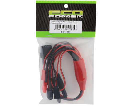 EcoPower "Squid" Multi Connector Charge Lead (XT60, Futaba, JST, T-Style &