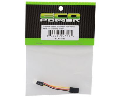 EcoPower Male Servo JST 3-Pin to Micro Servo 3-Pin Adapter