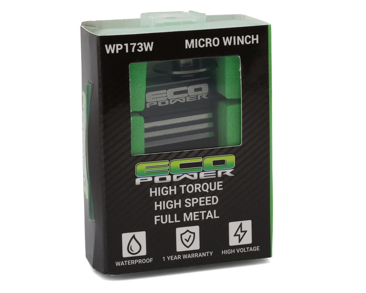 EcoPower WP173W Aluminum Digital Micro Winch Servo (HV) (Waterproof)