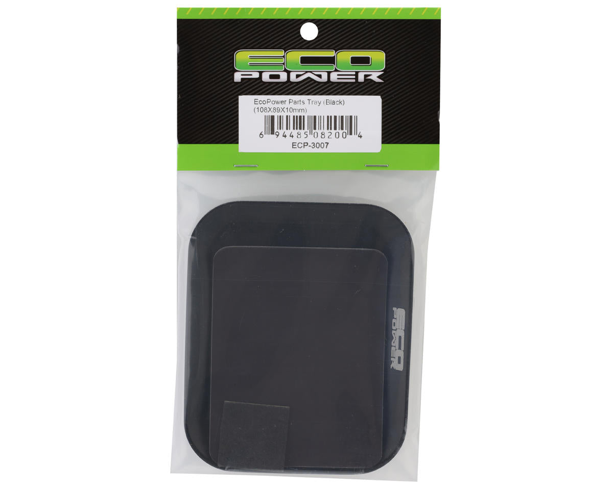 EcoPower Small Aluminum Magnetic Parts Tray/Screw Catcher (Black) (108X89X10mm)