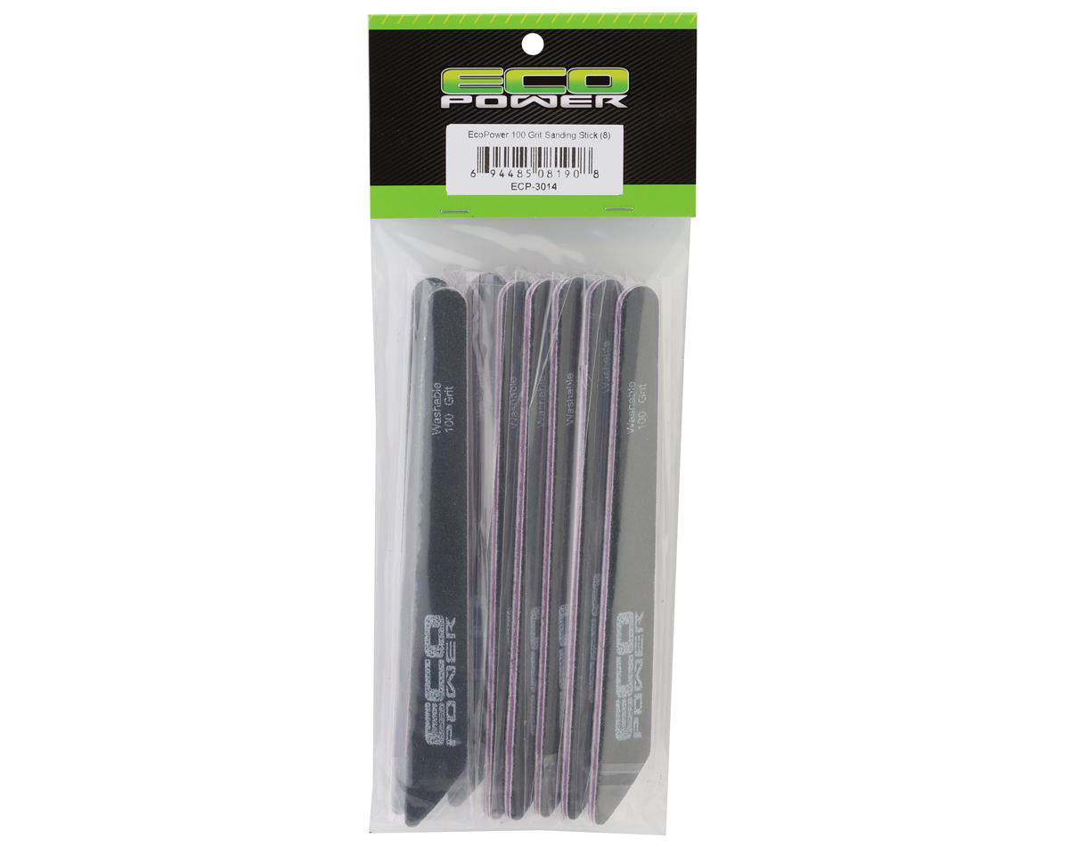 EcoPower Washable Sanding Stick Set (8) (100 Grit)