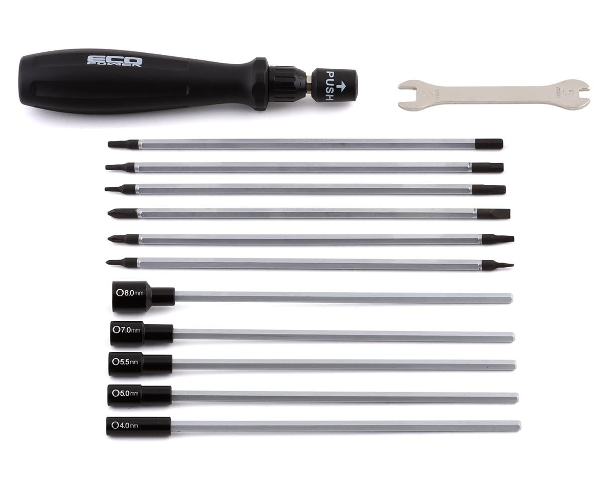 EcoPower 19-Piece Metric RC Essential Tool Set w/Carrying Case