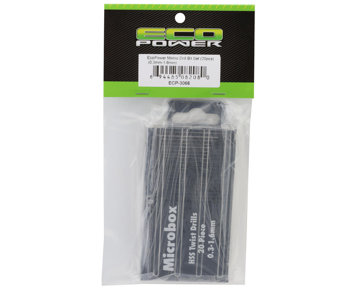 EcoPower Metric Drill Bit Set (20) (0.3mm-1.6mm)