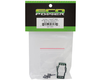 EcoPower CNC-Machined Aluminum Servo Mount for Traxxas™ TRX-4M (Black & Green)