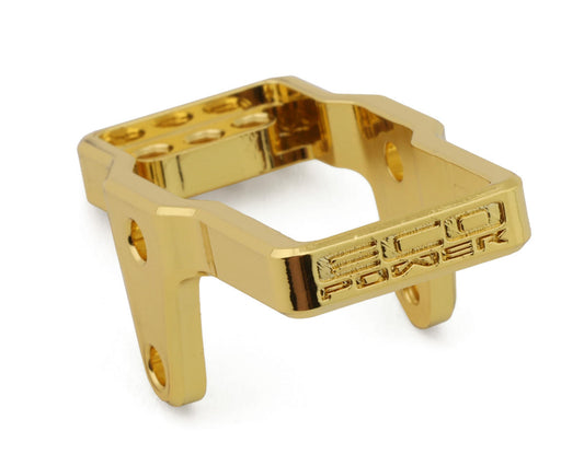 EcoPower CNC-Machined Brass Servo Mount for Traxxas™ TRX-4M (Gold) (8g)