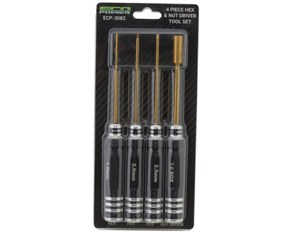 EcoPower 4-Piece Metric Hex & Nut Driver Tool Set