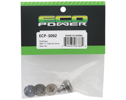 EcoPower 200T-TI Titanium Servo Gear Set