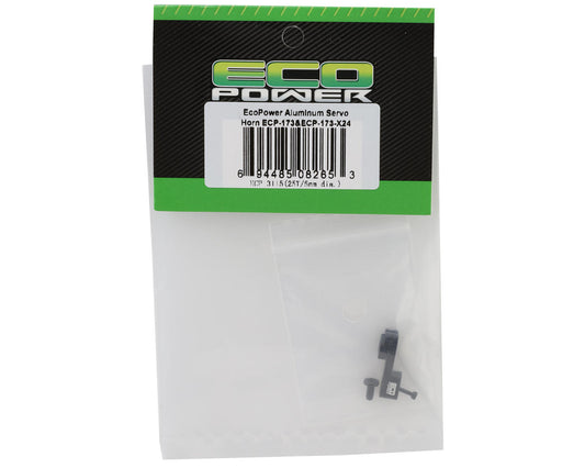 EcoPower Aluminum Clamping Micro Servo Horn for ECP-173 & X24 Servos (Black)