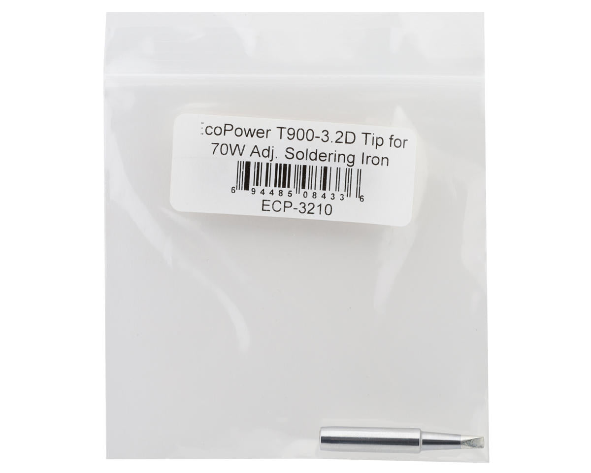 EcoPower 70W Adjustable Soldering Iron T900 Chisel Tip (3.2mm)