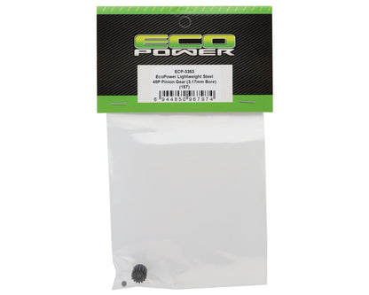 EcoPower Lightweight Steel 48P Pinion Gear (3.17mm Bore) (15T)