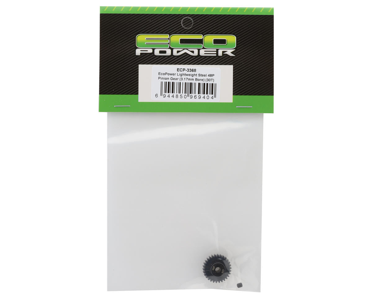 EcoPower Lightweight Steel 48P Pinion Gear (3.17mm Bore) (30T)