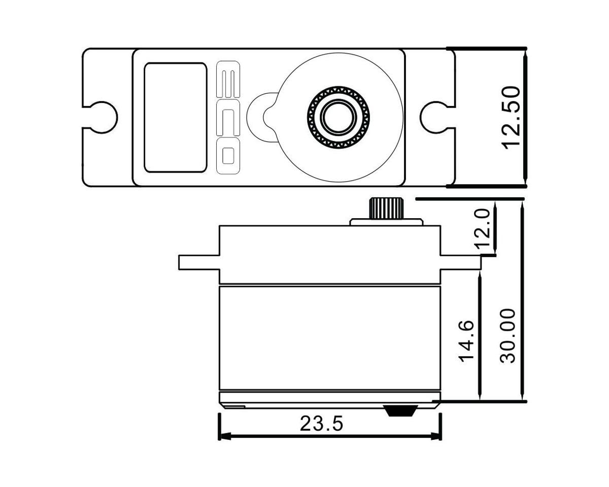 EcoPower 640T 13g Waterproof Metal Gear Digital Sub Micro Servo