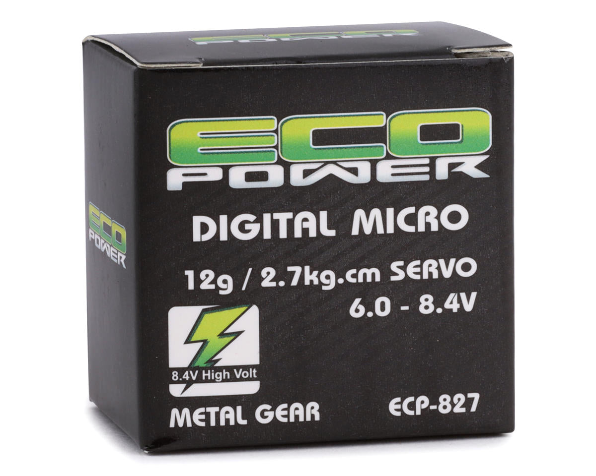 EcoPower 827 12g Digital Metal Gear Micro Servo (High Voltage)