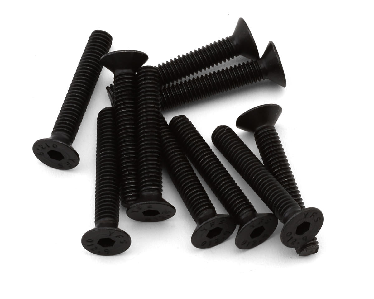 EcoPower 4mm "High Strength" Steel Flat Head Screws (10) (4x25mm)