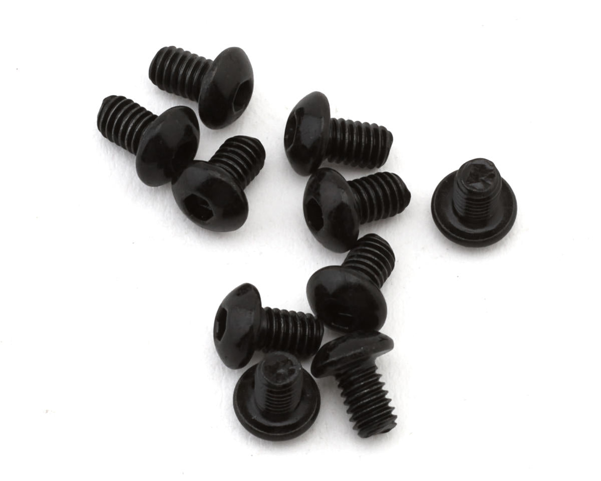 EcoPower 2.5mm "High Strength" Steel Button Head Screws (10) (2.5x4mm)