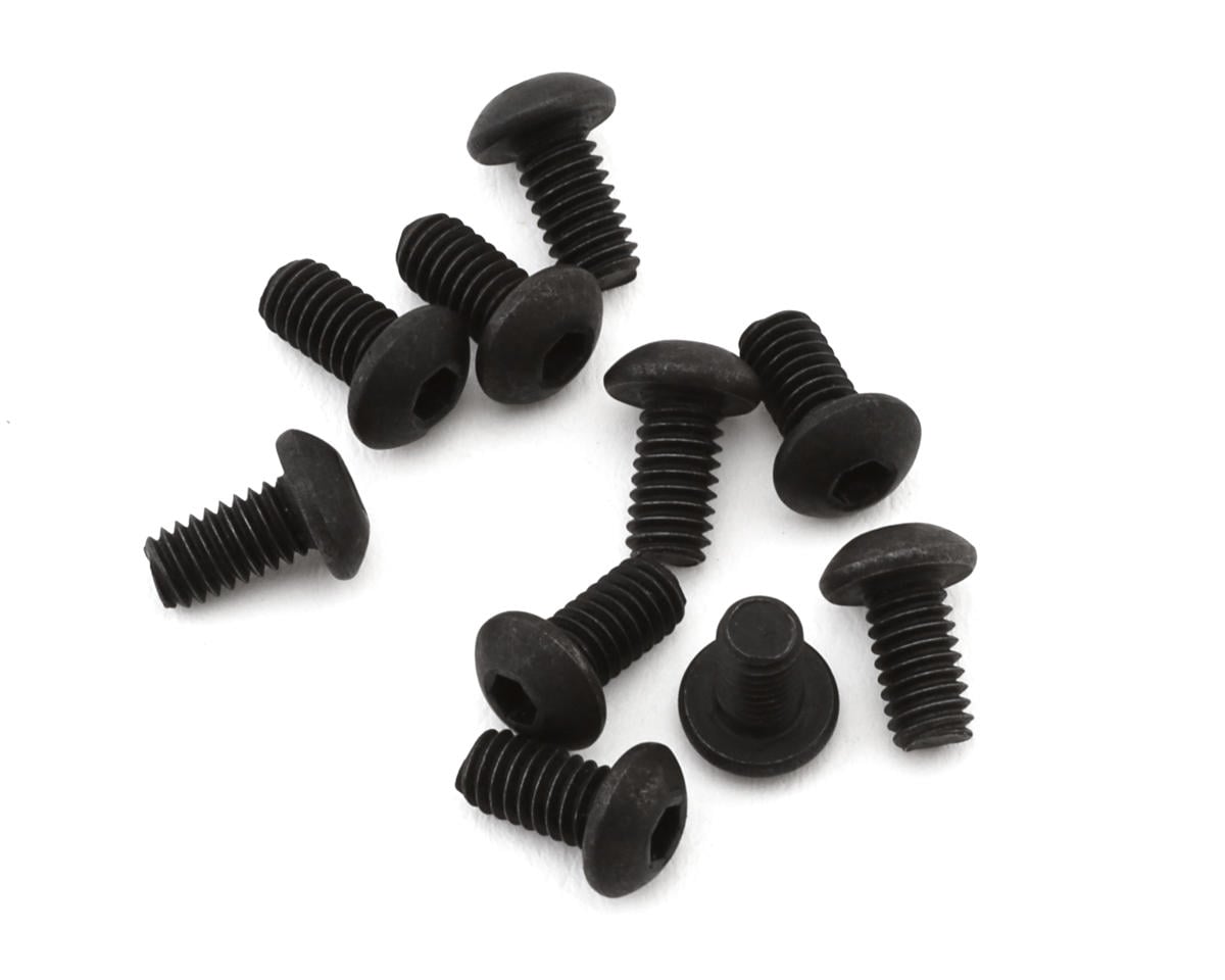 EcoPower 2.5mm "High Strength" Steel Button Head Screws (10) (2.5x5mm)