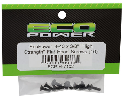 EcoPower 4-40 "High Strength" Button Head Screws (10) (4-40x3/8")