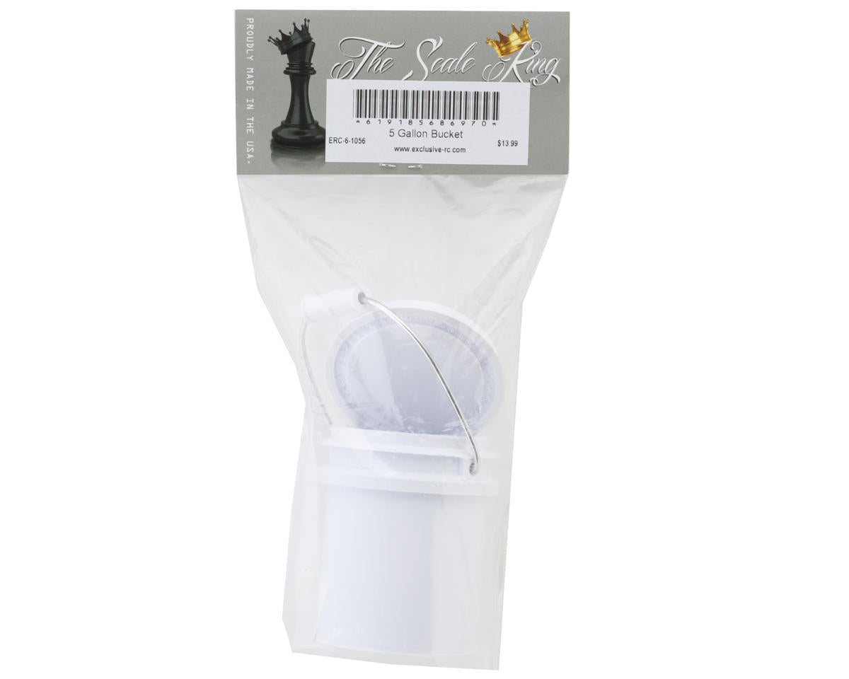 Exclusive RC 1/6 Scale 5 Gallon Bucket (White) (SCX6)