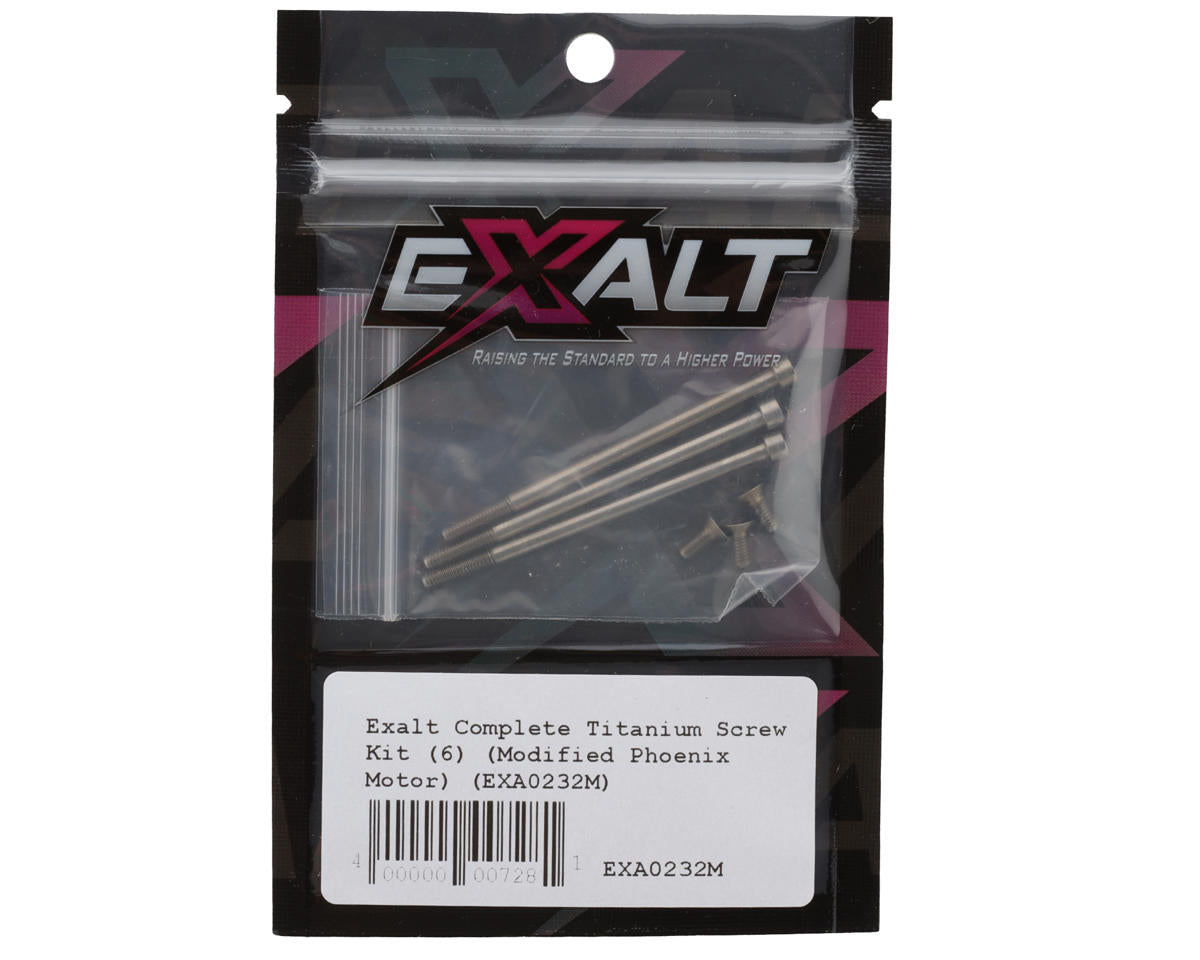 Team Exalt Complete Titanium Screw Kit