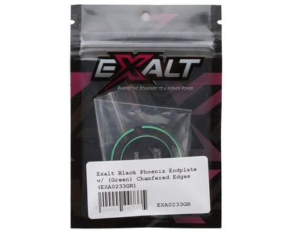 Team Exalt Black Phoenix Endplate with Chamfered Edges (Green)