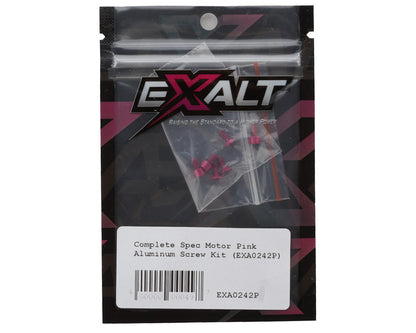 Team Exalt Complete Spec Motor Aluminum Screws Kit (Pink)
