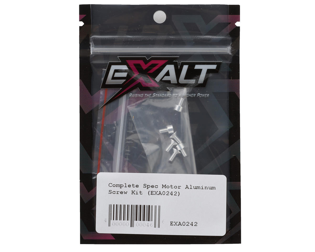 Team Exalt Complete Spec Motor Aluminum Screws Kit (Silver)