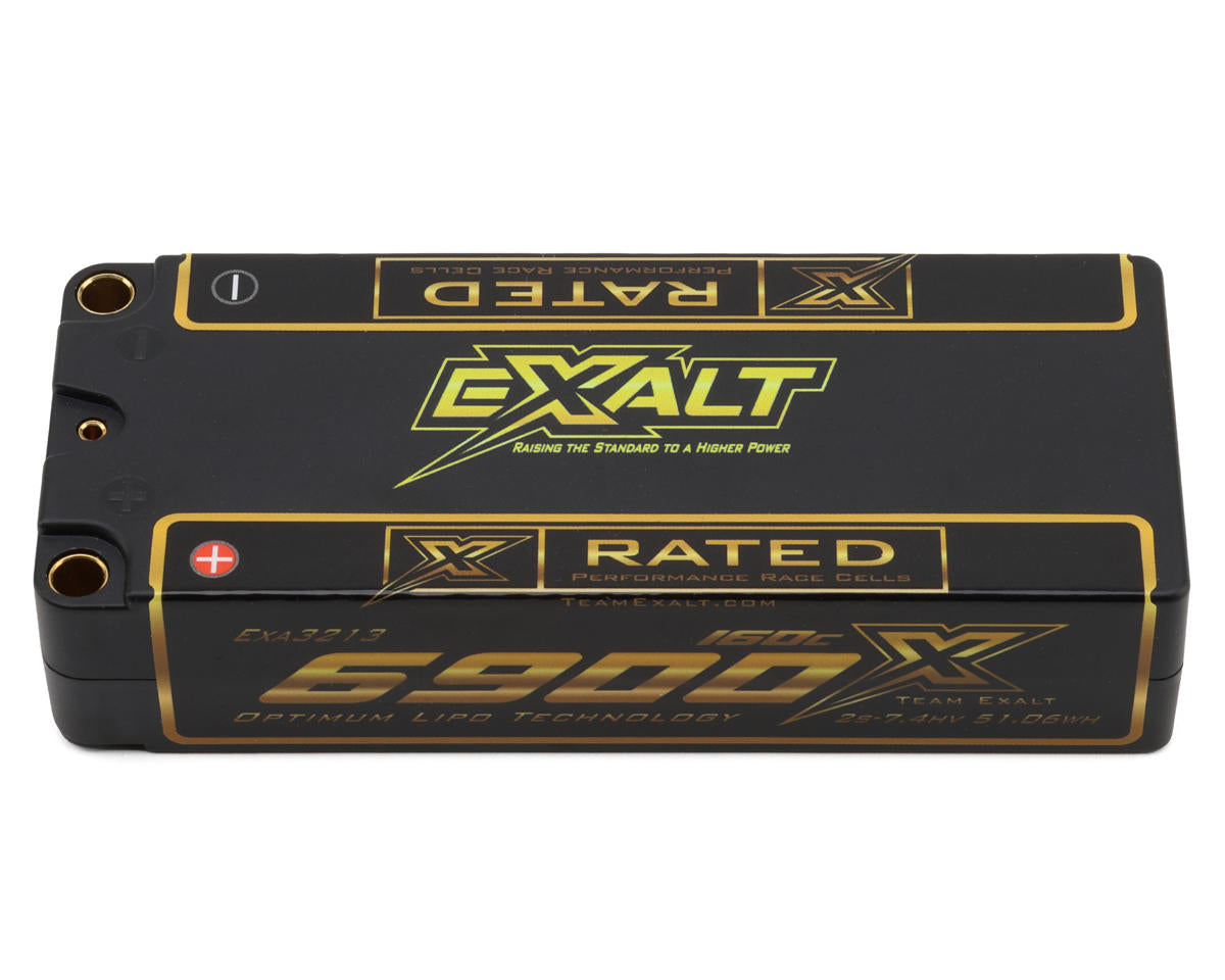 Team Exalt "X-Rated" 2S 160C Mid Length Shorty LiPo Battery