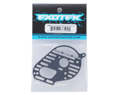 Exotek 22 3.0 Vented "Flite" Motor Plate (Black)