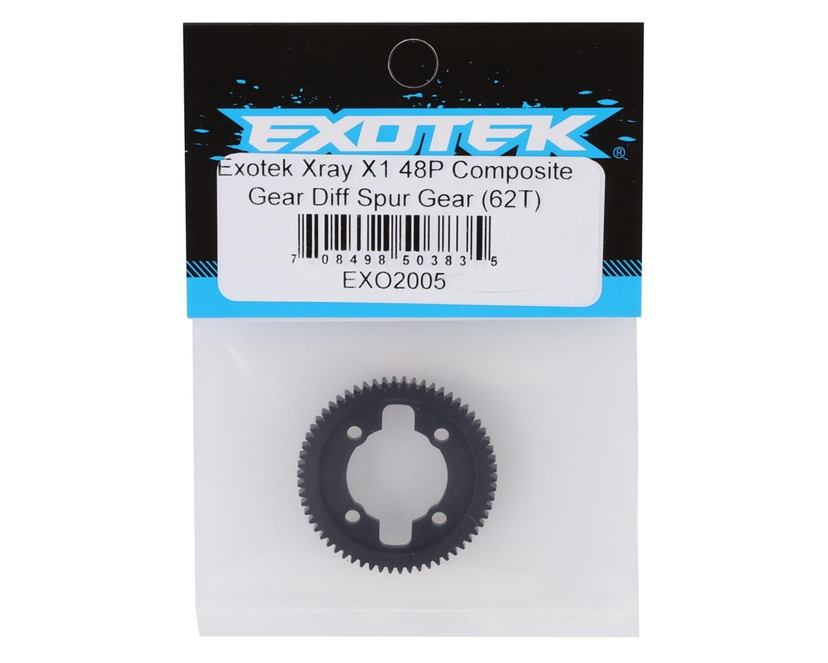 Exotek XRAY X1 48P Composite Gear Differential Spur Gear (62T)