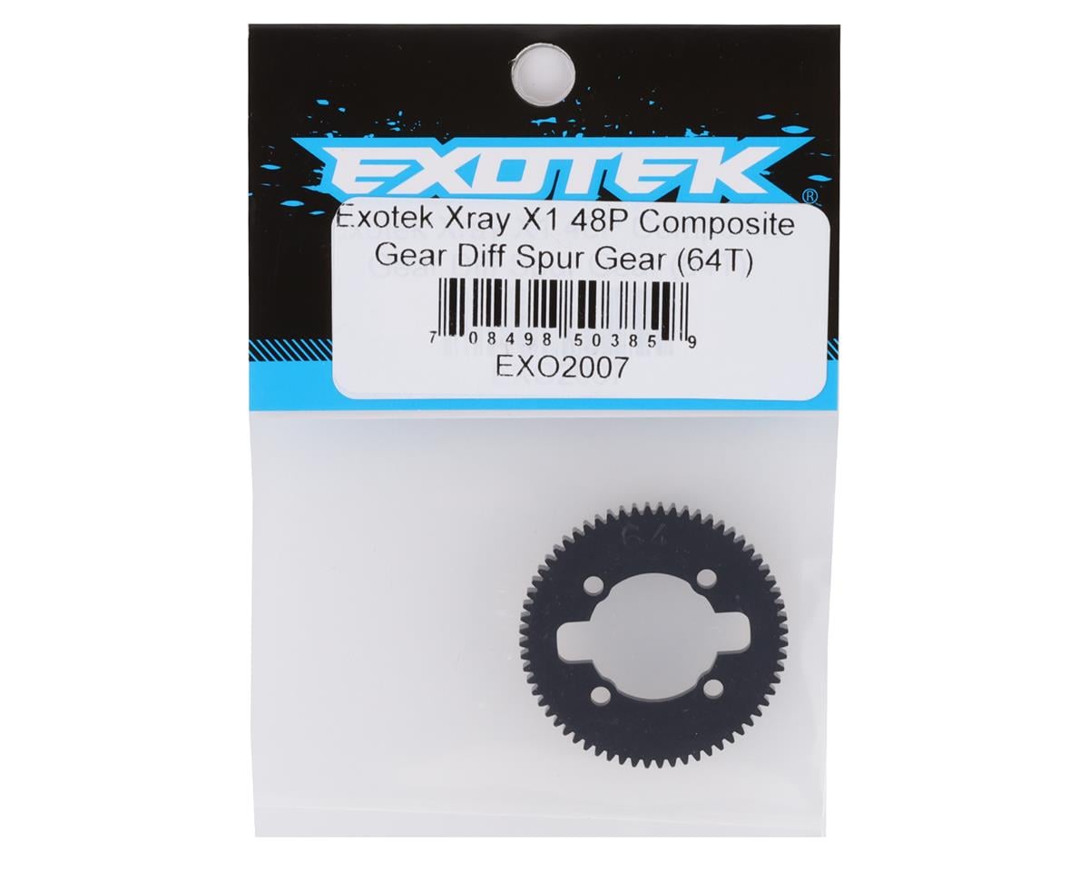 Exotek XRAY X1 48P Composite Gear Differential Spur Gear (64T)
