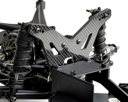 Exotek TLR 22S Drag 4mm Carbon Rear Tower Set (Black)