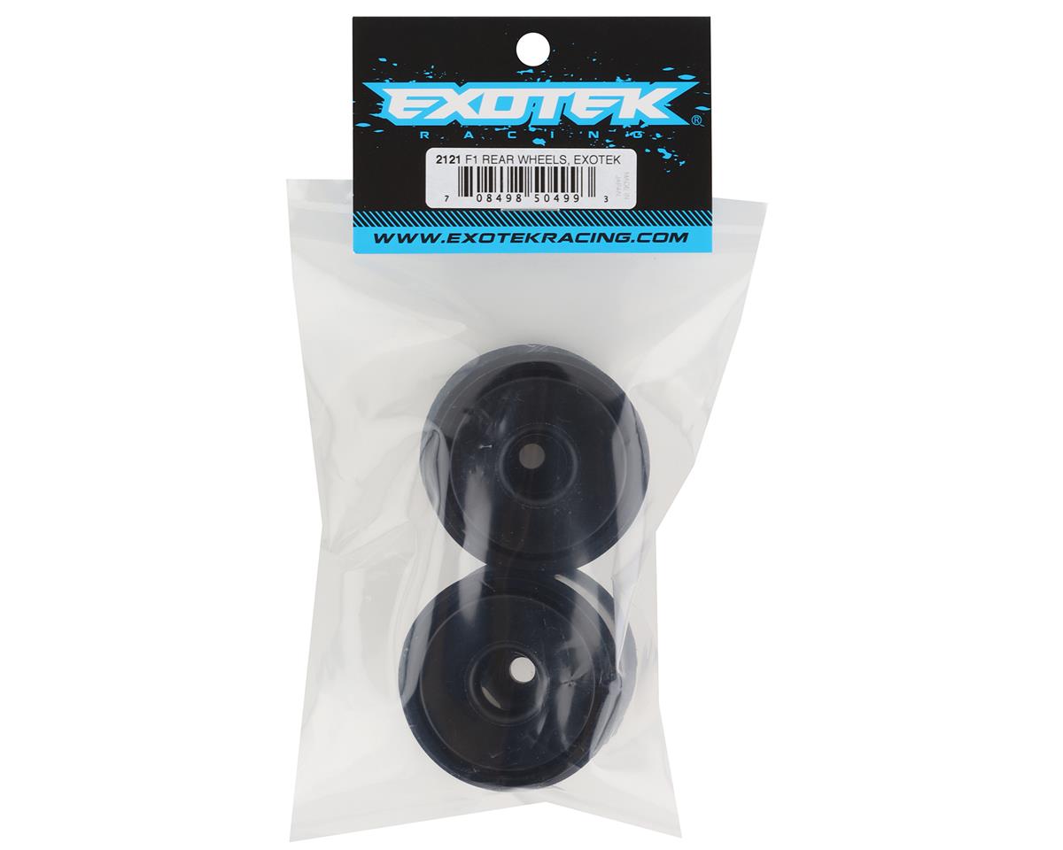 Exotek F1 Rear Disk Wheels (Black) (2) (Exotek F1 Tires Only)