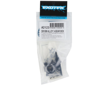 Exotek DR10M Aluminum 3 Gear Gearbox w/Motor Plate