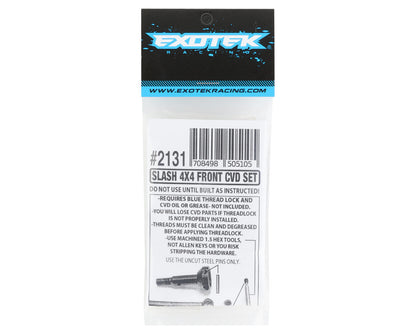 Exotek Traxxas Slash 4X4 HD Steel Front CVD Set