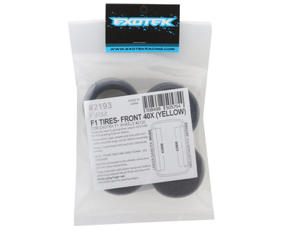 Exotek F1 V2 Front Rubber Tires (2) (Firm)