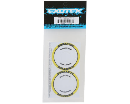 Exotek F1 Tire Sidewall Sticker (4) (Yellow)