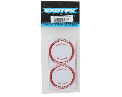 Exotek F1 Tire Sidewall Sticker (4) (Red)