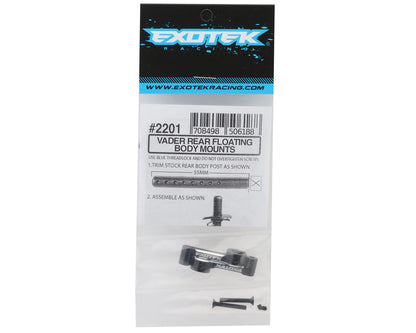 Exotek Vader Rear Floating Body Mount Set