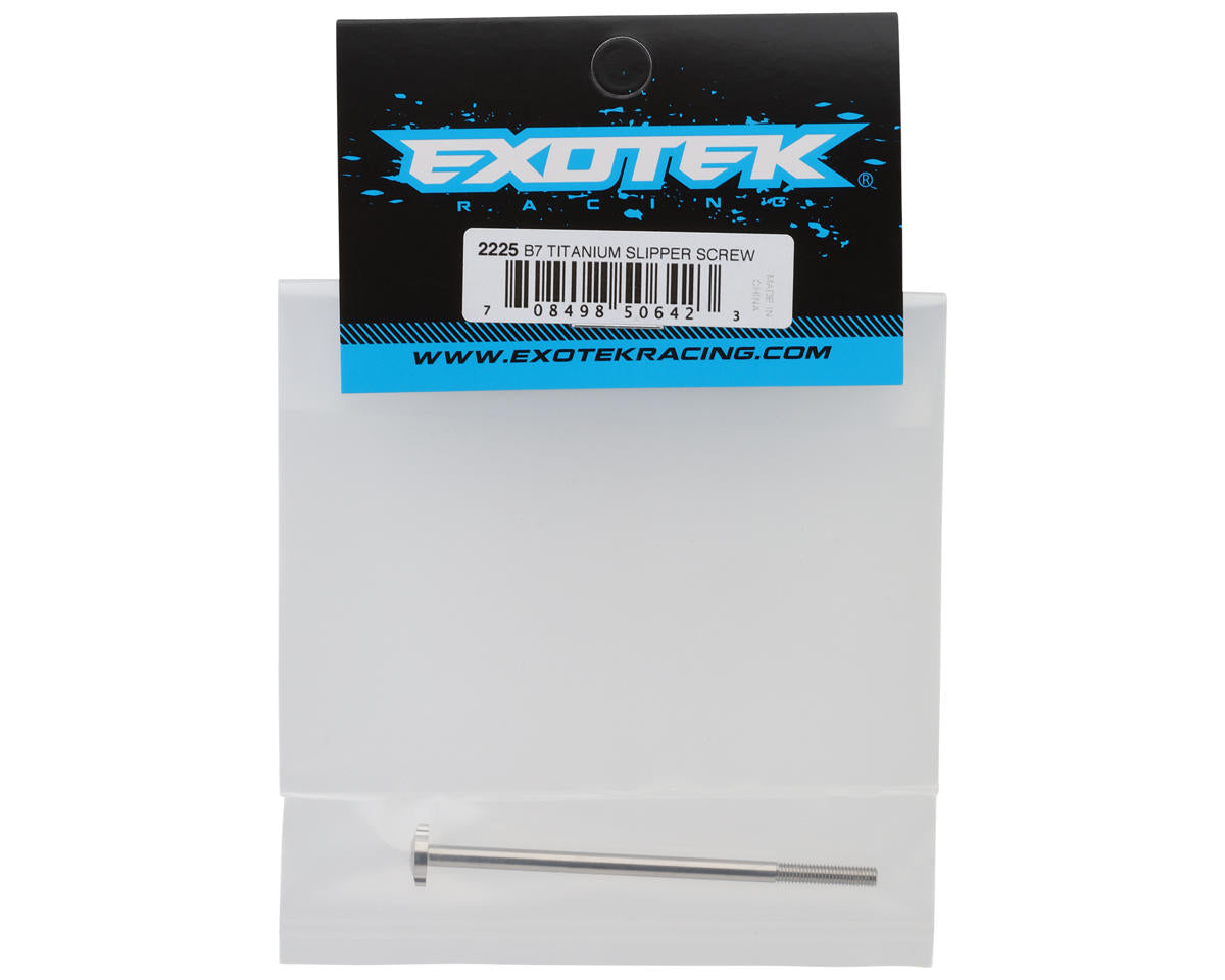 Exotek Team Associated RC10B7/RC10B7D Lightweight Titanium Slipper Screw