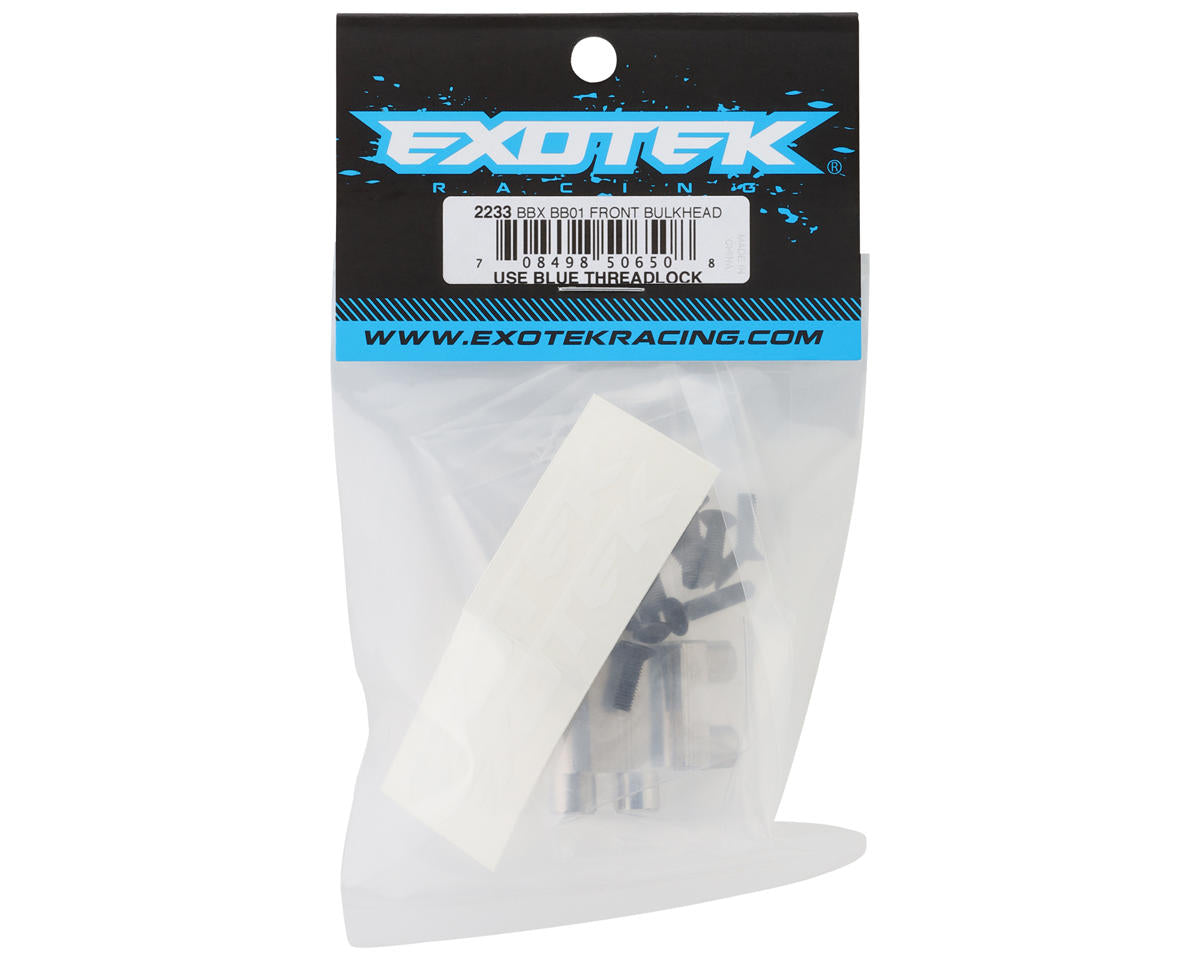Exotek Tamiya BBX BB-01 Aluminum HD Front Upper Bulkhead (Silver)