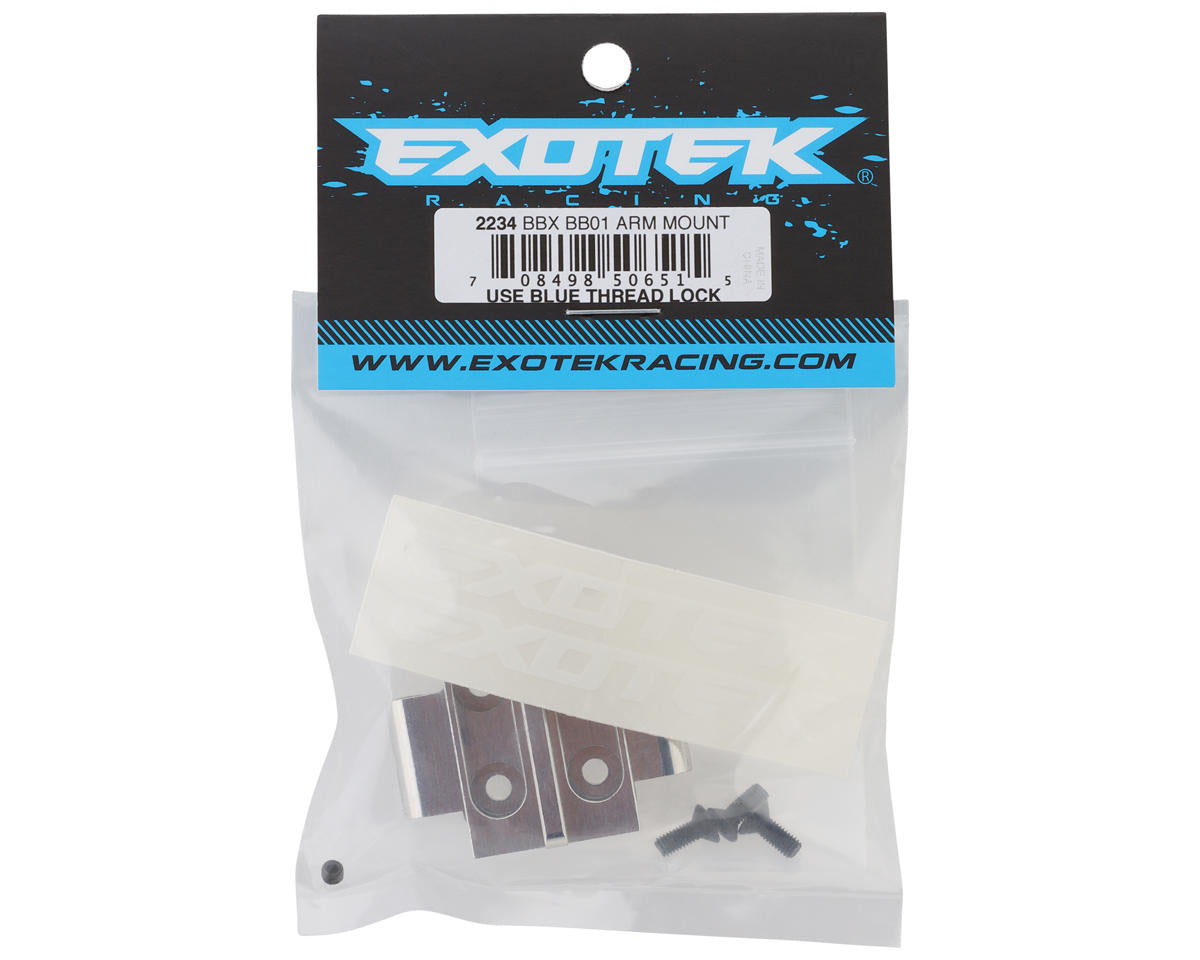 Exotek Tamiya BBX BB-01 Aluminum HD Front Lower Bulkhead (Silver)