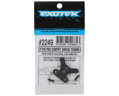 Exotek F1 Ultra Carpet Carbon Shock Tower (Wide Stance)