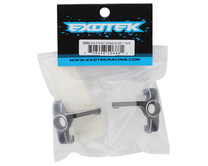 Exotek Losi 22S Aluminum HD Front Spindle Hubs (Black) (2)