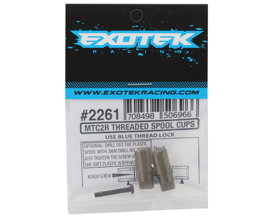 Exotek MTC2R Aluminum Threaded Spool Cup (2)