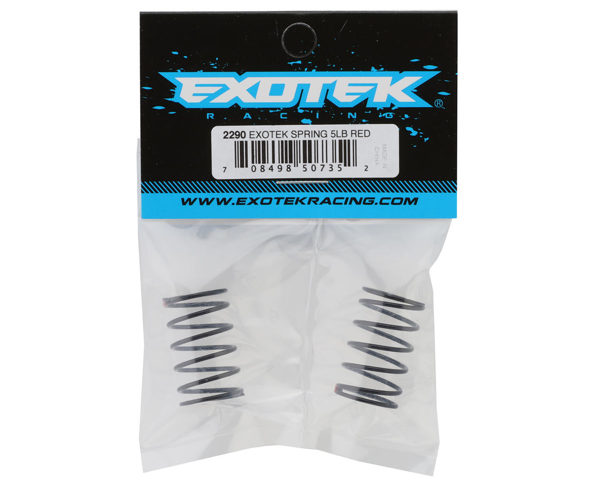 Exotek Vader Sprint Shock Springs (2) (Red/5.0lbs)