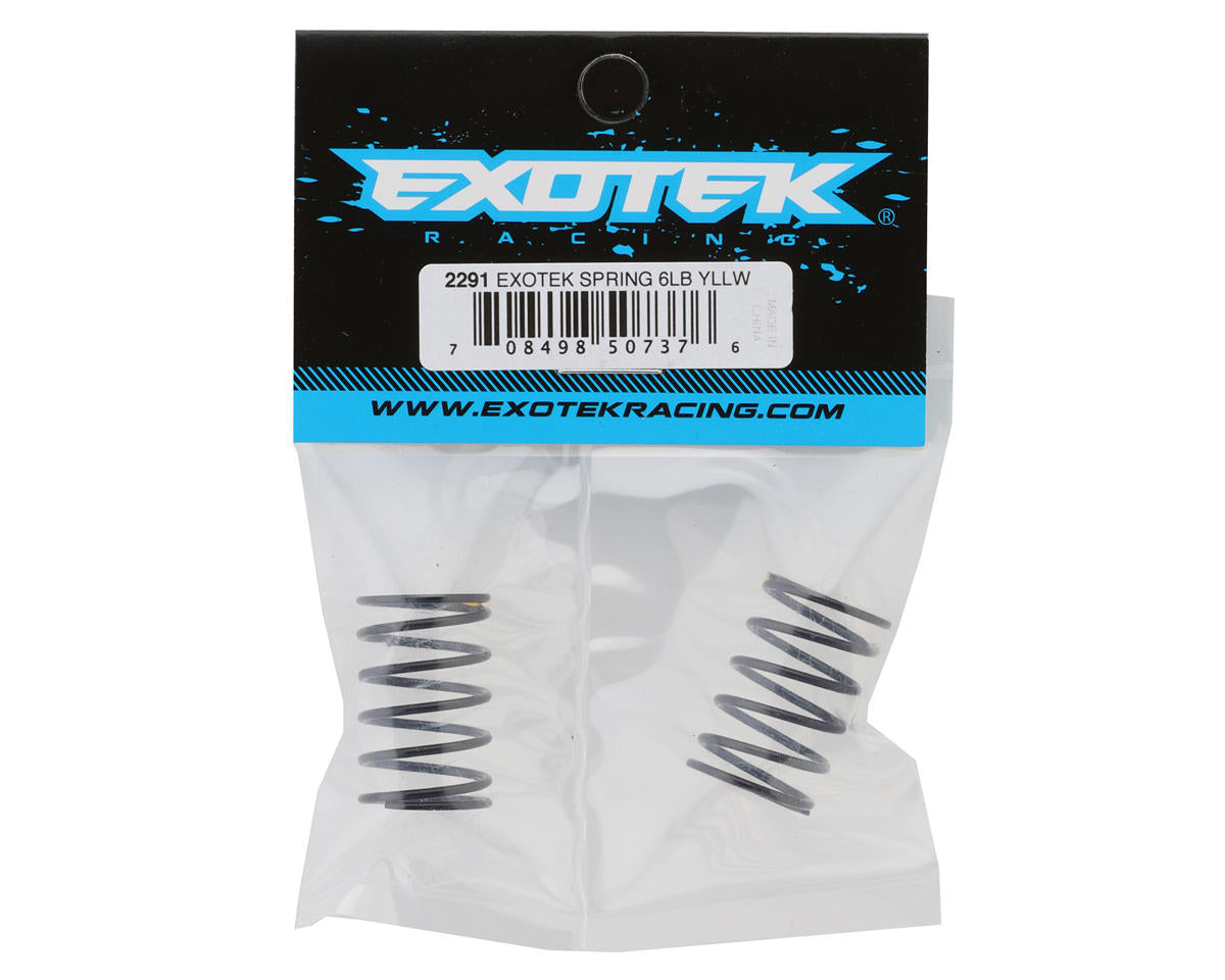 Exotek Vader Sprint Shock Springs (2) (Yellow/6.0lbs)