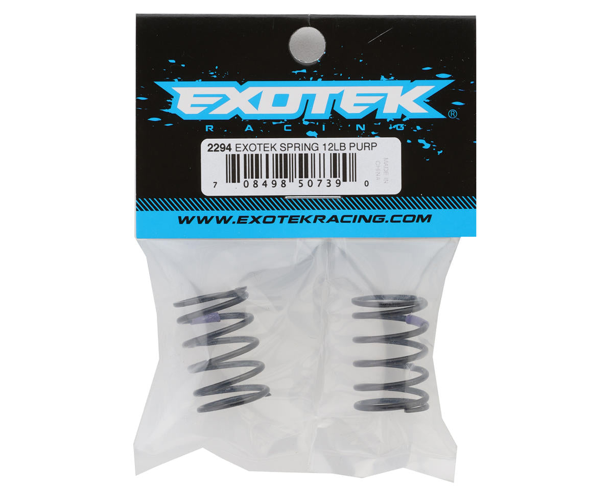 Exotek Vader Sprint Shock Springs (2) (Purple/12.0lbs)