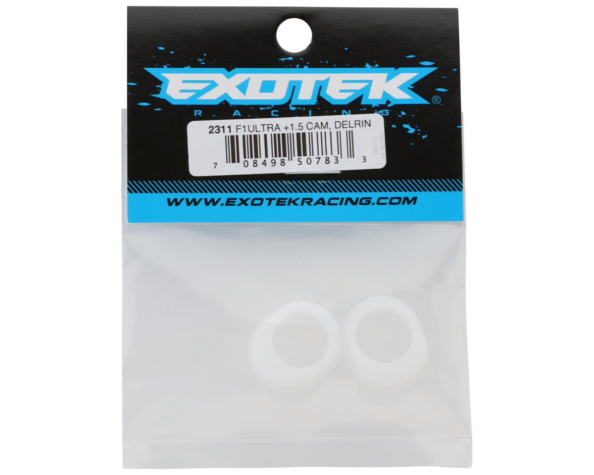 Exotek F1 Ultra R5 Heavy Duty Delrin Rear Ride Height Bearing Cam Spacers (2)